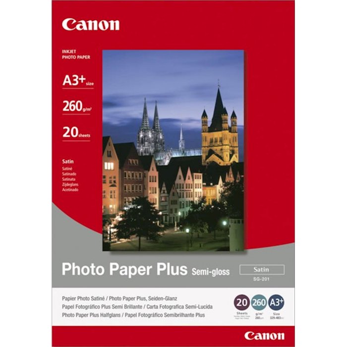 Papir CANON SG-201 A3+; A3+ / semi gloss / 260gsm / 20 listov (1686B032AA)