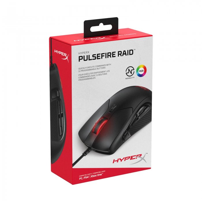 Miška HP HyperX PULSEFIRE Raid, RGB, Omron, 16000 DPI, 450 IPS, 50G (4P5Q3AA) - slika 6