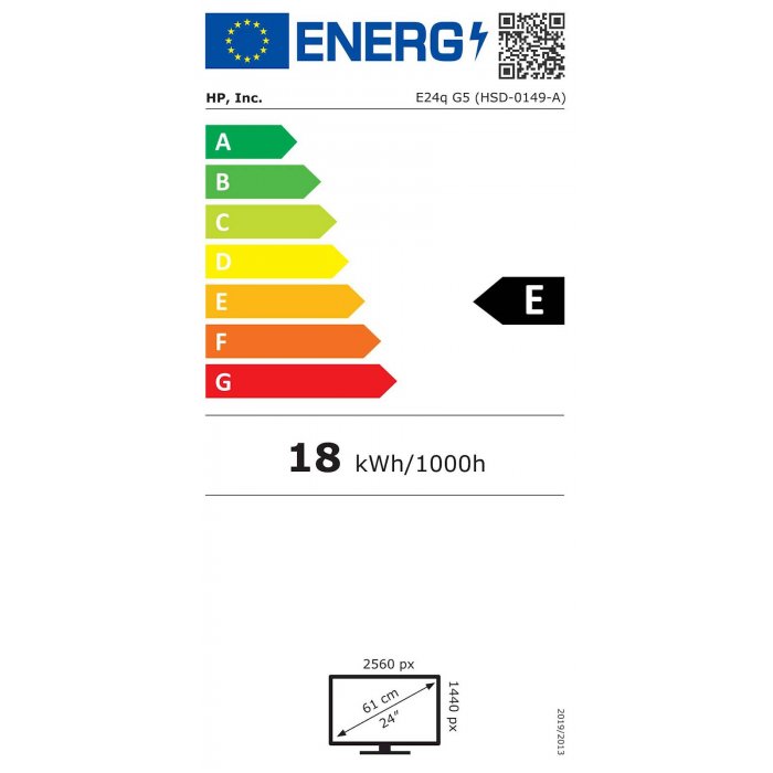 Monitor HP E24q G5 60,45 cm (23,8'') QHD IPS 16:9, nastavljiv (6N4F1AA#ABB) - slika 4